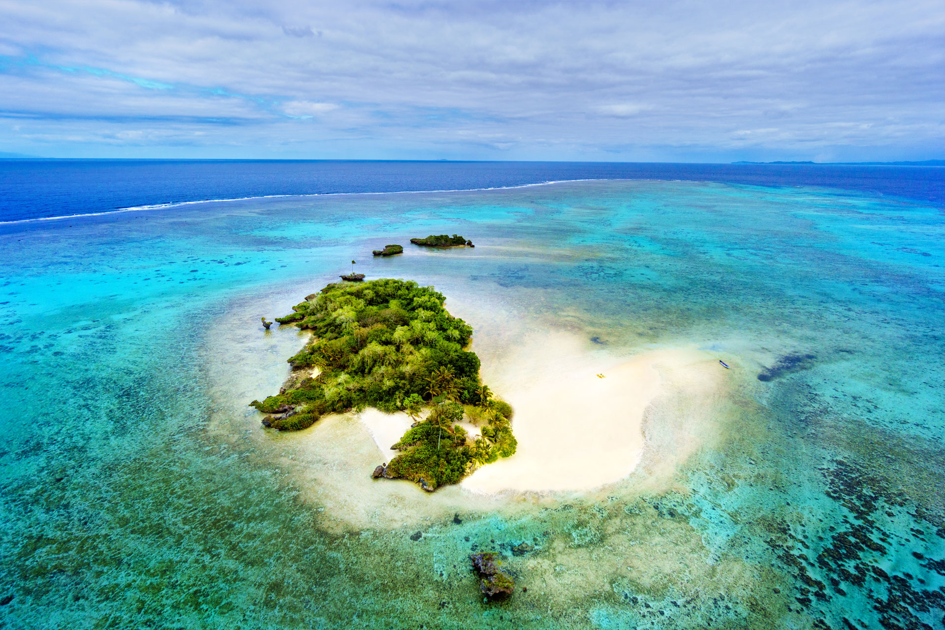 4-Private-Island-Fiji--Luxury-Travel Aerial view of JMCR Private island